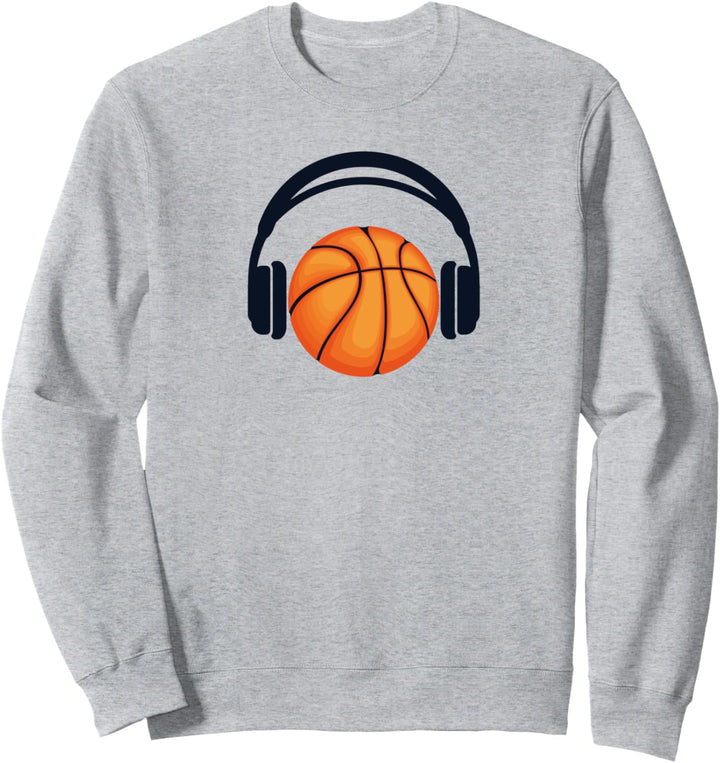 Basketball Headphone Basketballer Basketballkorb Basketball Sweatshirt