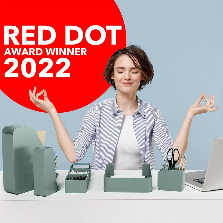 Schreibtisch Organizer mit RED DOT Design Award - Premium Stiftehalter aus recyceltem Material - Bür