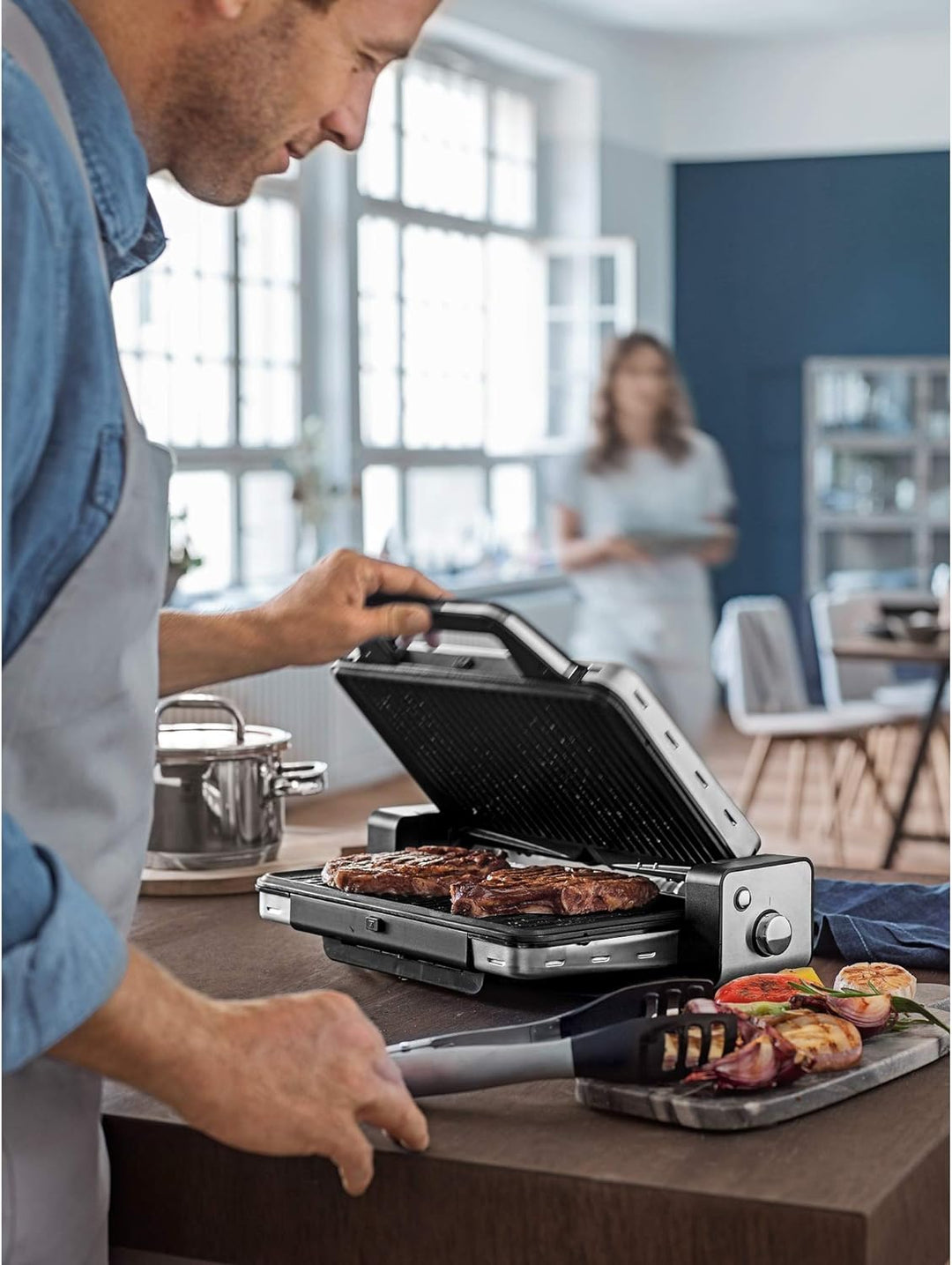 WMF WMF LONO Kontaktgrill 2 in1 Edelstahl rostfrei