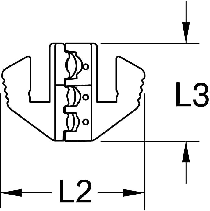 KS Tools 115.1415 Paar Crimp-Einsätze für isolierte Kabelschuhe, Ø 0,5-6 mm