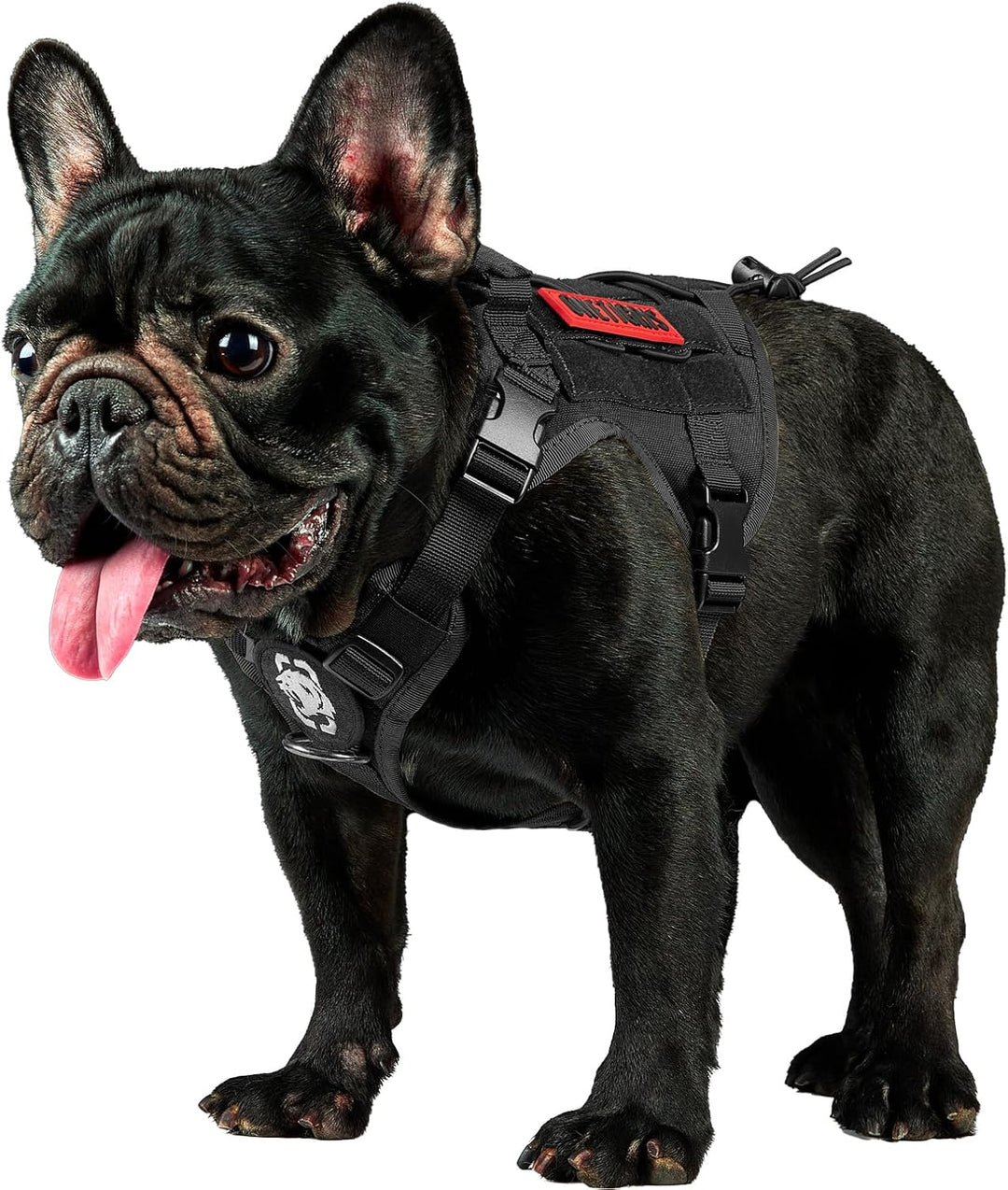 OneTigris Fire Watcher Taktisches Geschirr für Hunde - Molle - mit 1 Griff und 2 D-Ringen ohne D-Ver