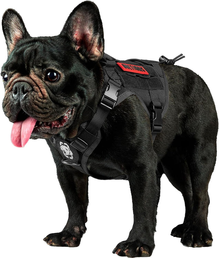OneTigris Fire Watcher Taktisches Geschirr für Hunde - Molle - mit 1 Griff und 2 D-Ringen ohne D-Ver
