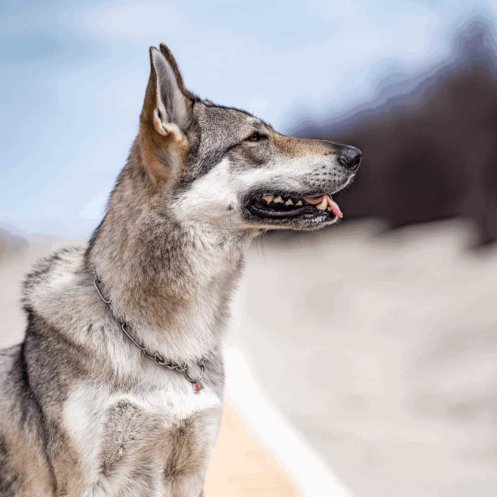 Sprenger Hundehalskette mit Durchzugskette 3mm I Edelstahl rostfreies Hundehalsband für langhaar Hun