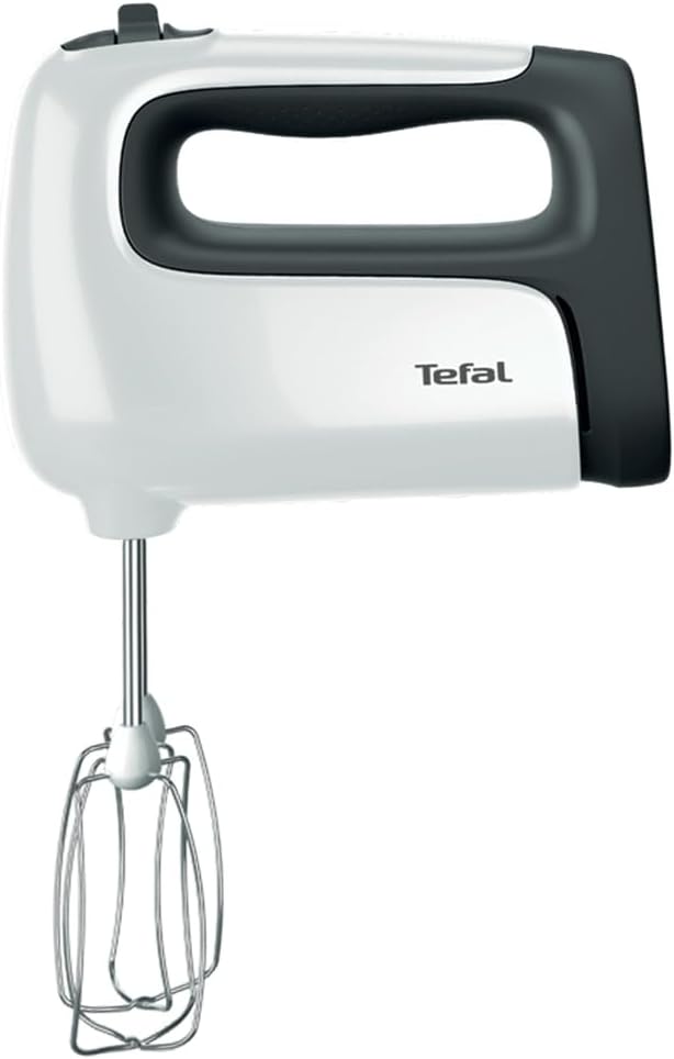 Tefal HT4611 Prep'Mix+ Handmixer | 500 Watt | Schiebeknopf mit 5 Geschwindigkeiten + Turbo | inkl. Z