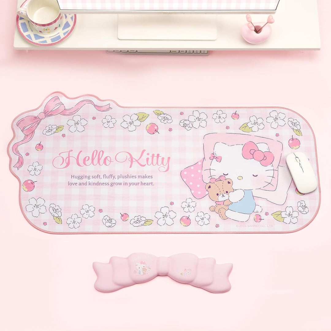 Anime-Mauspad-Handgelenkauflage-Set – rutschfeste Schreibtischunterlage und Memory Foam-Handgelenkau