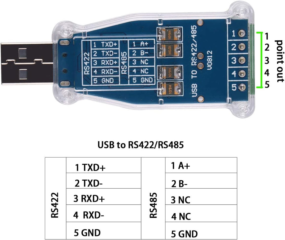 USB auf RS485 RS422 Serischer Adapter Modul Board Stecker Konverter 5 Pin FT232RL Chip für Windows M