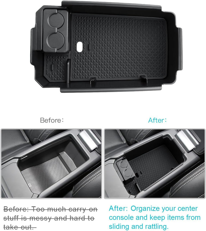CDEFG Kompatibel mit Volvo XC40 C40 2018-2024 2025 Mittelkonsole Aufbewahrungsbox Armlehne Handschuh