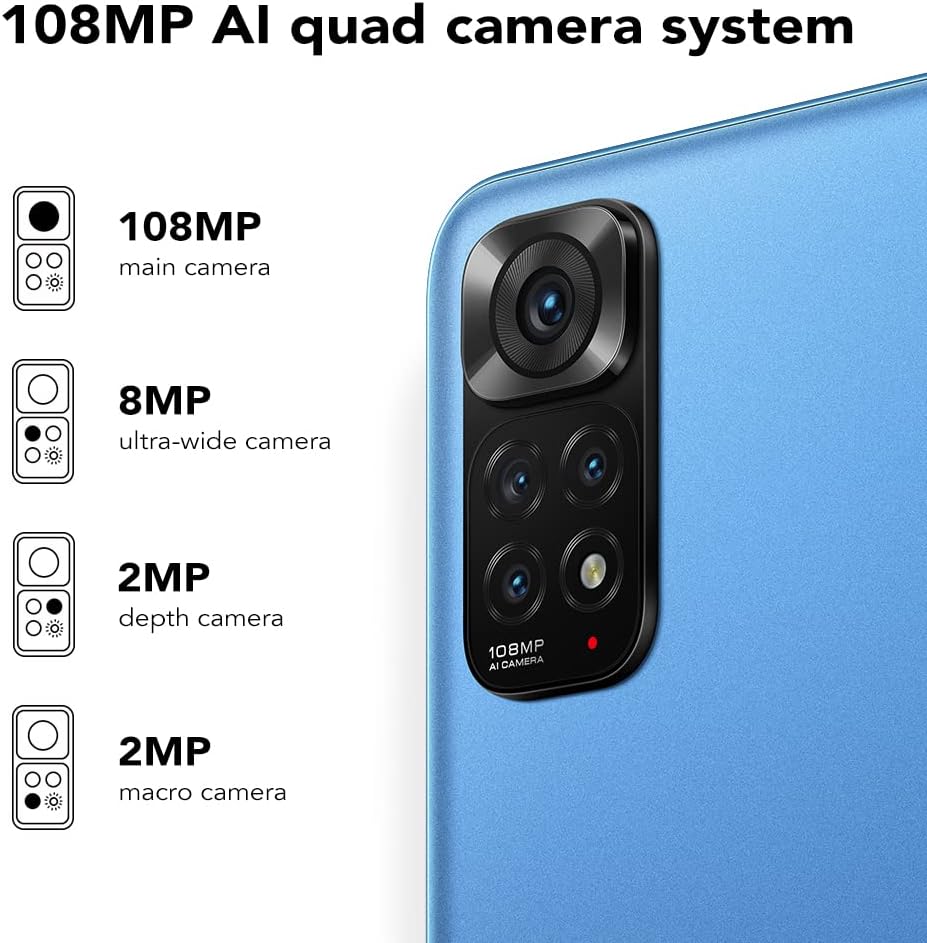 Xiaomi Redmi Note 11S Smartphone,6GB RAM 64GB ROM, 6,43 Zoll AMOLED DotDisplay, MediaTek Helio G96 P