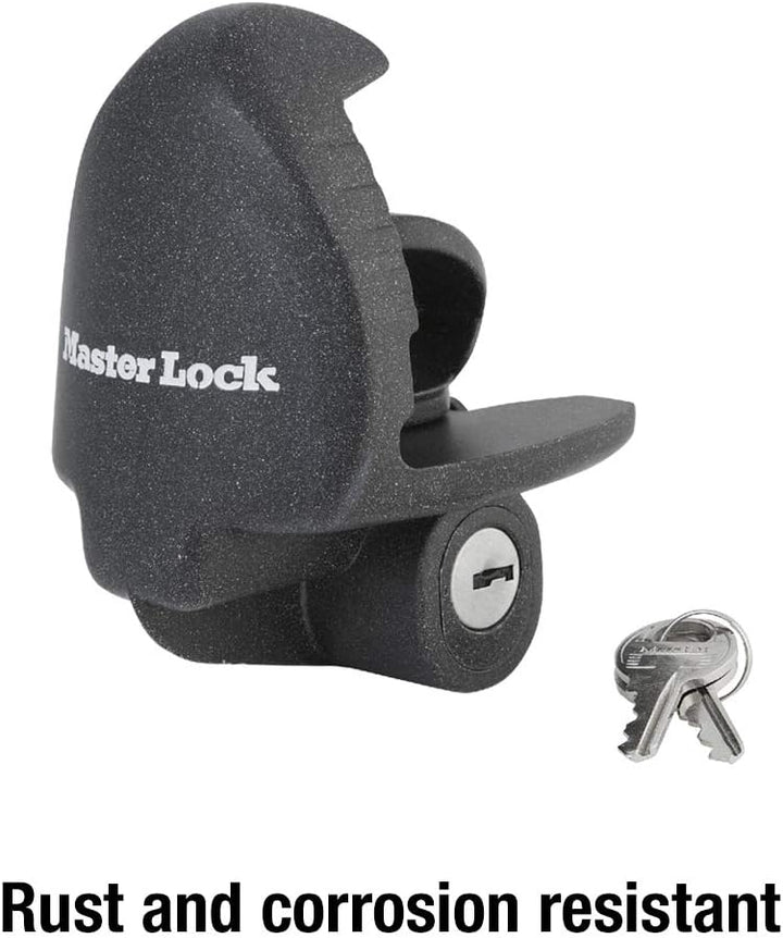 Master Lock 379ATPY Universalschloss für Anhängerkupplung, Schwarz Anhängerkupplung Schloss, Anhänge