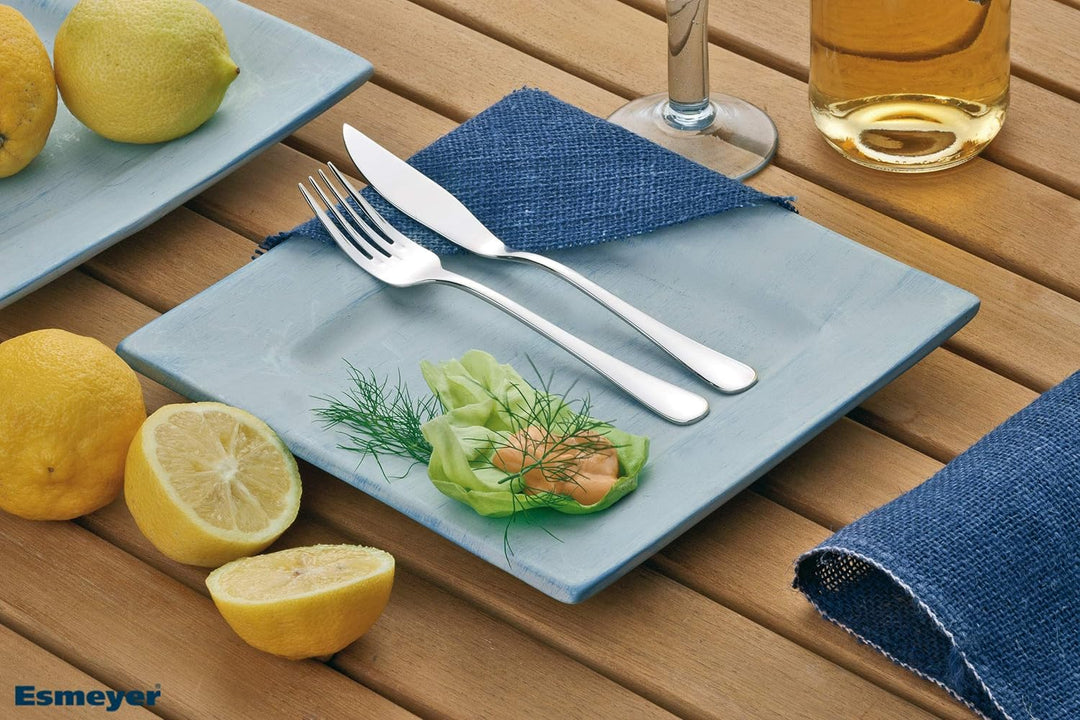 Esmeyer 156-253 Fisch-Besteck-Set Sylvia 12-teilig, Edelstahl, Silber, 18 x 24.7 x 2.6 cm