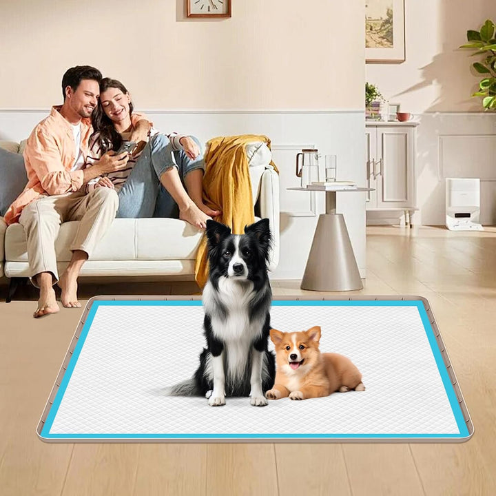 101x 71cm Silikon-Urinauffangmatte mit hohem Rand für Hunde, Katzen, Kaninchen, auslaufsicher, Hunde