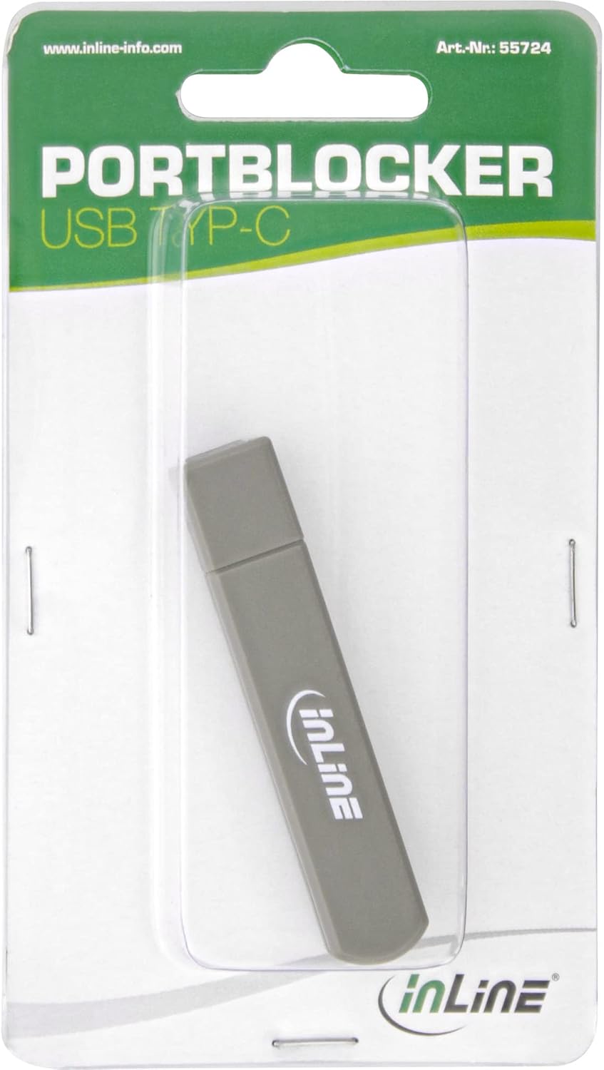 InLine® 55724 USB Typ-C Portblocker, blockt bis zu 6 Ports ,