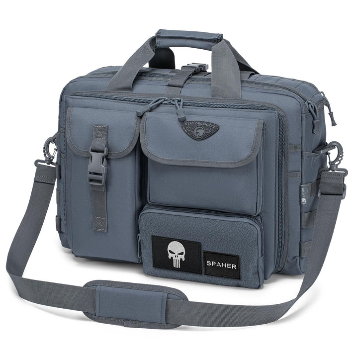 SPAHER Arbeitstasche Herren Laptoptasche 14/15.6/17.3 Zoll Messenger Bag Pilotentasche Aktentasche H