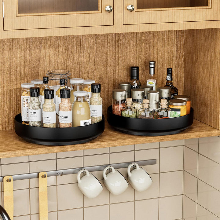 EKNITEY Lazy Susan Drehteller 33 cm küchen drehteller Organizer Organizer drehbar kühlschrank küche