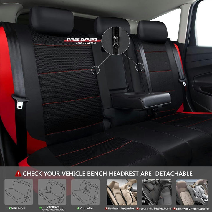 LUCKYDON Autositzbezüge Universal für VW Golf 4-7, Passat B5-B8, Tiguan, Polo - Sitzbezug Schonbezüg