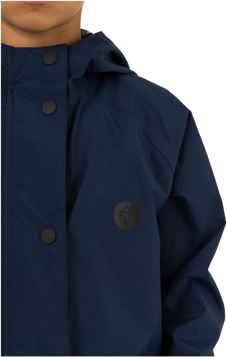 AGU Go Parka Kids Regenjacke Essential | Wind- und Wasserdicht | Blau | 140