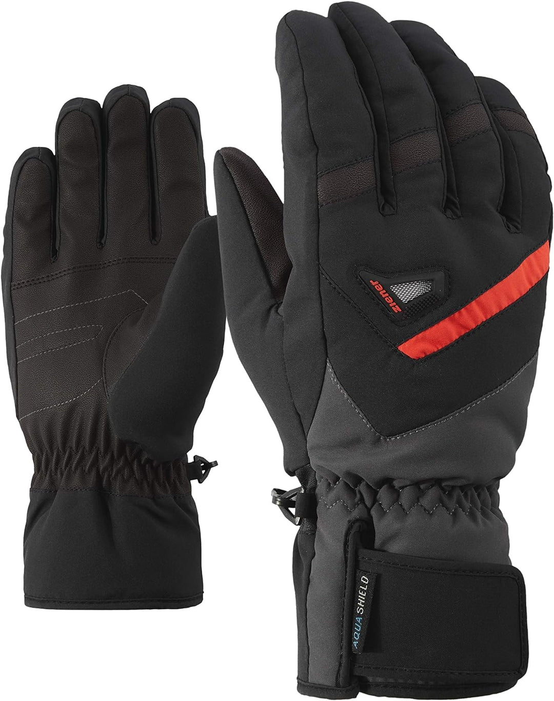 Ziener Gloves Herren Gary Skihandschuhe 6.5 schwarz (black/graphite), 6.5 schwarz (black/graphite)
