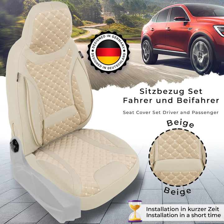 BREMER SITZBEZÜGE Mass Sitzbezüge Schonbezüge für Mercedes B-Klasse W247 T1 T1 - Beige B-Klasse W247