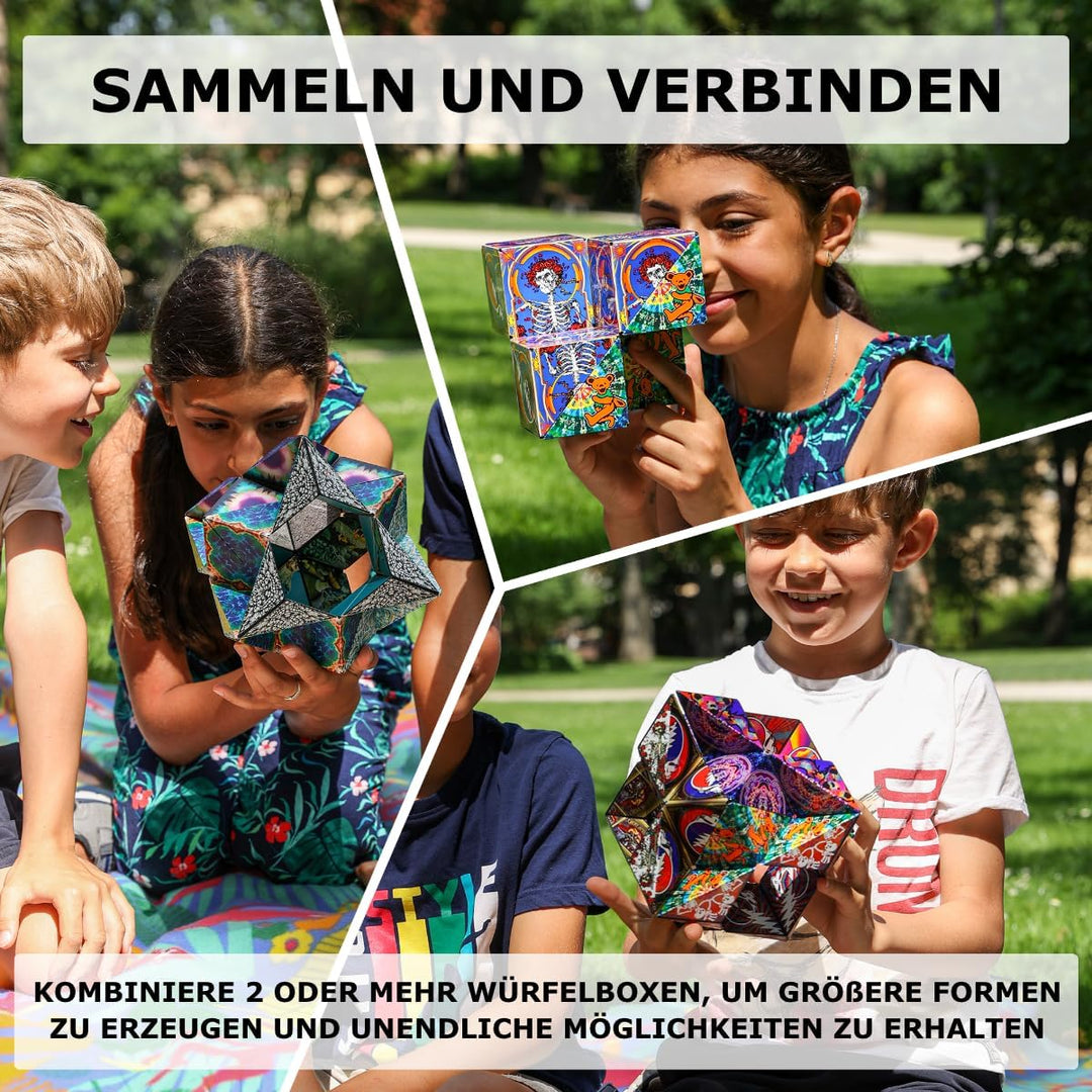 SHASHIBO Formwechsel Zauberwürfel - Preisgekrönt, Patentiert - Anti Stress Spielzeug - 36 Seltenerdm