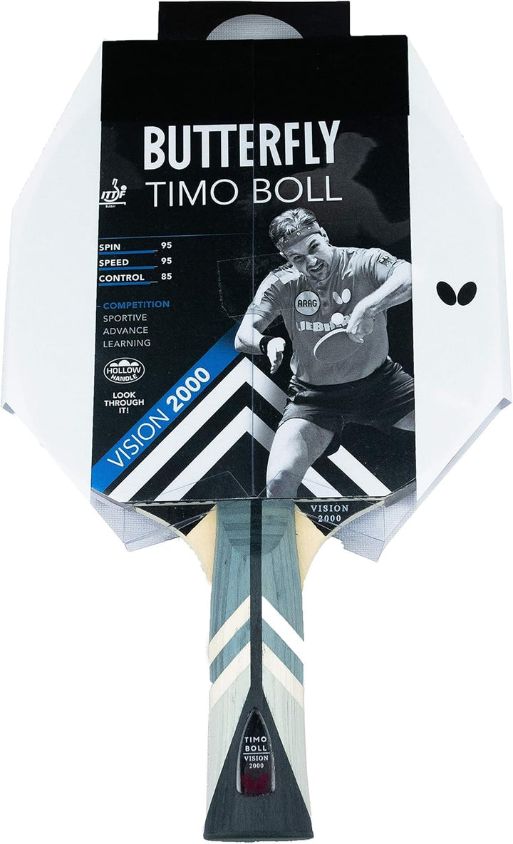 Butterfly® Timo Boll Vision 2000 Tischtennisschläger | Tischtennis Racket Bat TT Profi Wettkampfschl
