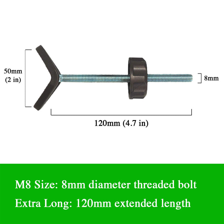 M8 (8mm) Y-Spindelstangen Geländeradapter Extra Langen für Treppen - 2 Stück für Treppenschutzgitter
