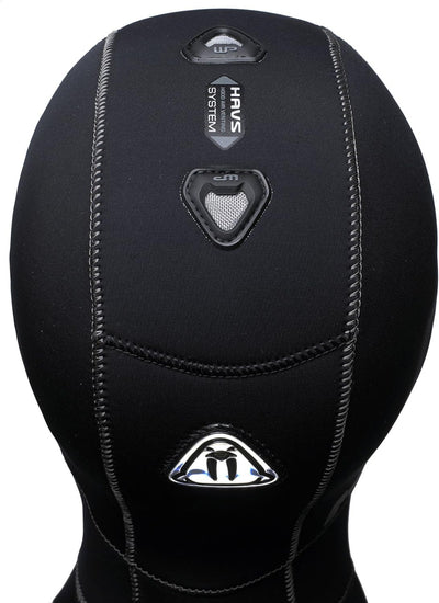 Waterproof H1 3/5mm Haube mit Entlüftungssystem - Kopfhaube mit Kragen XS, XS