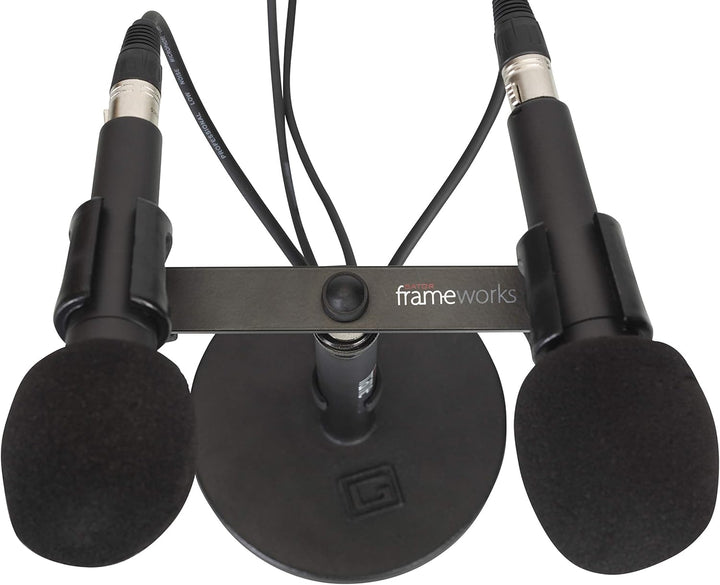 Gator Frameworks Mikrofonständer, 2 Stück (GFWMIC1TO2) 2 Microphones, 2 Microphones