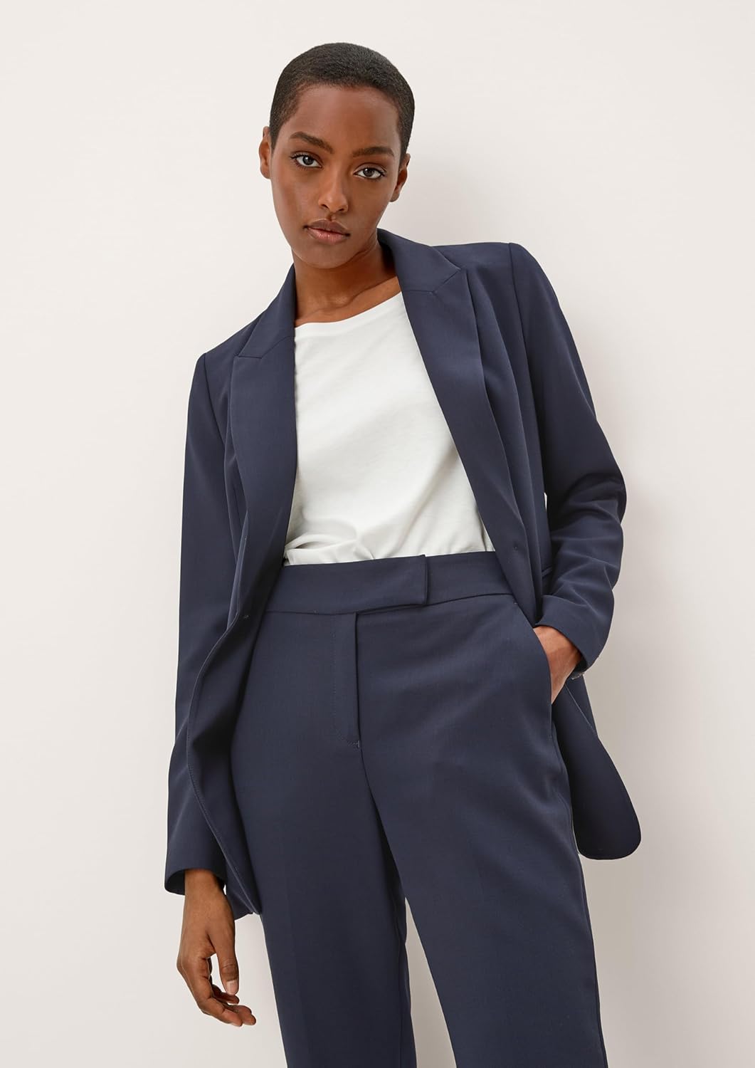 s.Oliver BLACK LABEL Damen Blazer 38 5959 Blau, 38 5959 Blau