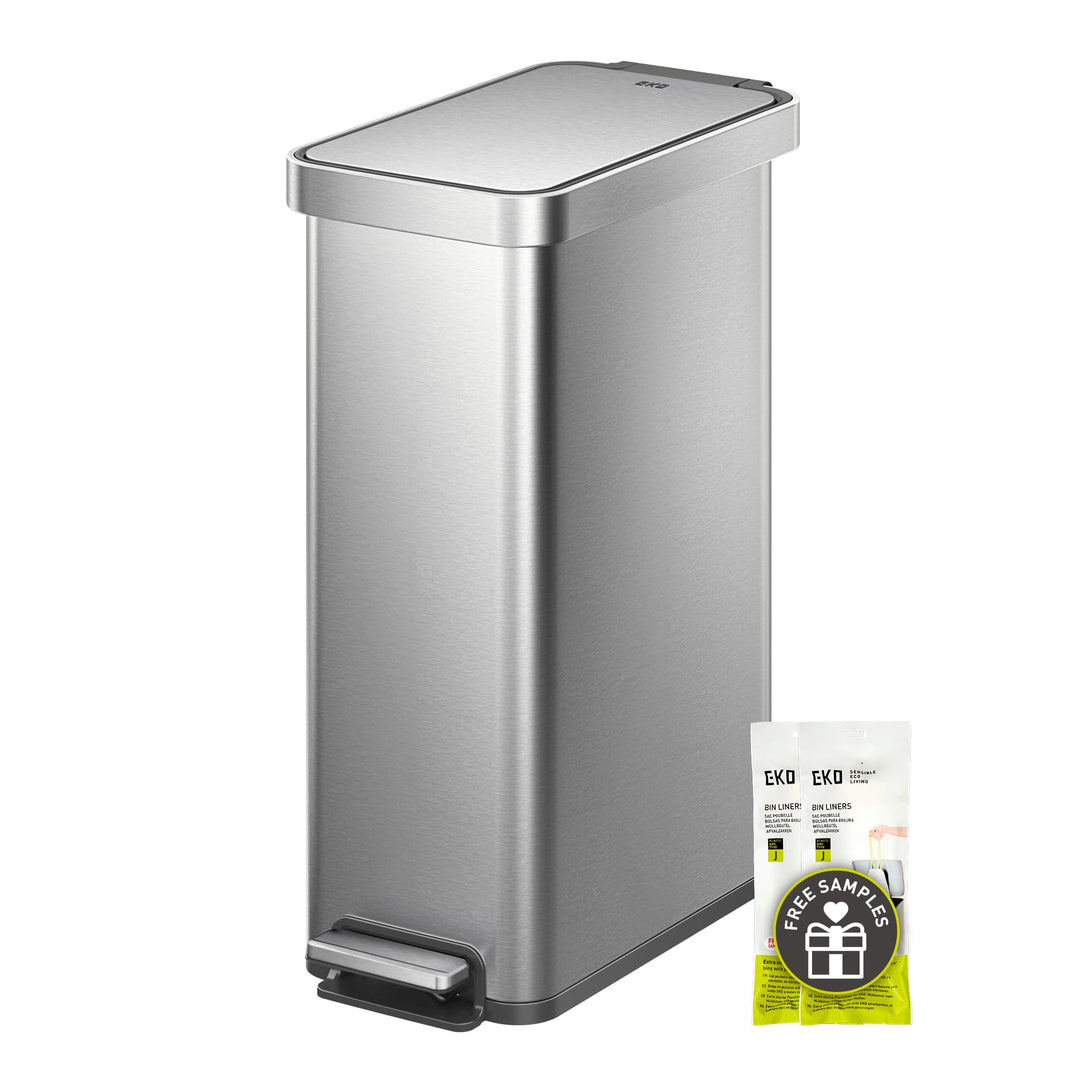 EKO Hudson 50 L Mülleimer mit Soft-Close-Deckel, schlanker Abfalleimer für Küche oder Zuhause, platz