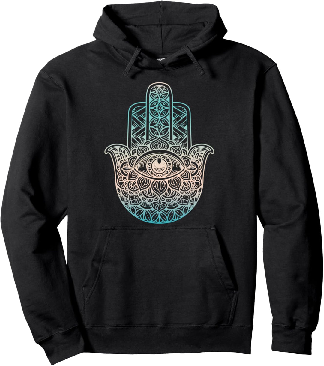 Mandala Hand Yoga Seele Meditation Geist Meditieren Yogi Pullover Hoodie