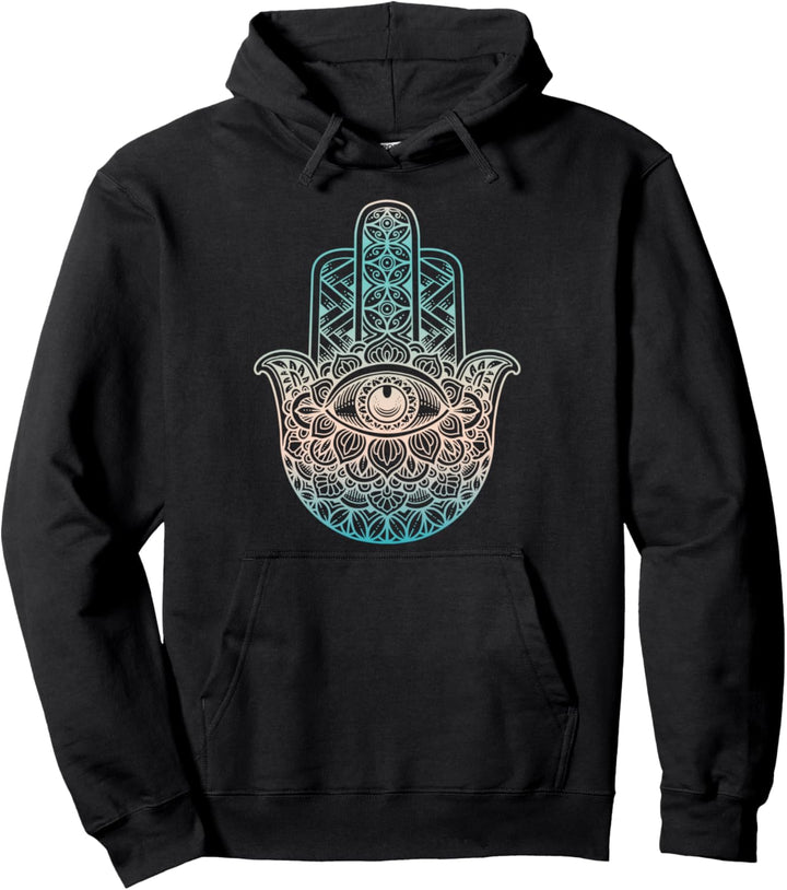 Mandala Hand Yoga Seele Meditation Geist Meditieren Yogi Pullover Hoodie