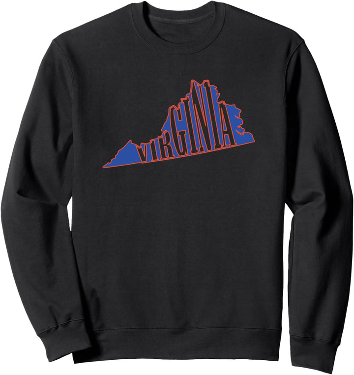 Commonwealth Of Virginia Silhouette Home Local Souvenir Gift Sweatshirt