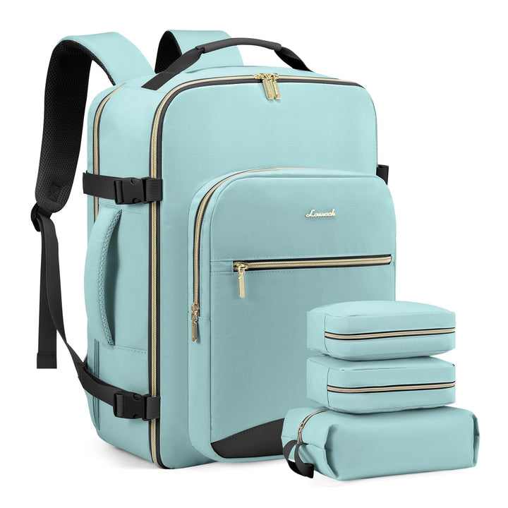 LOVEVOOK Handgepäck Rucksack Flugzeug, 40L Gross Reiserucksack Damen Kofferrucksack, Wasserdicht Rei
