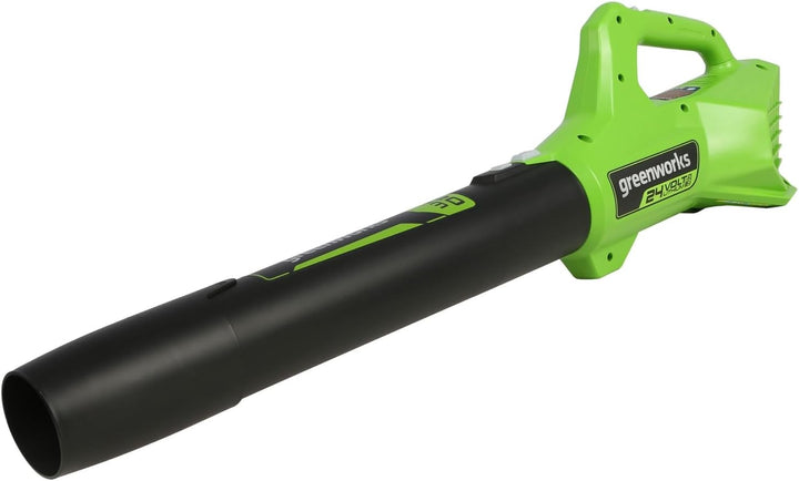 Greenworks G24ABII Axial Akku Laubbläser, 145 km/h, 9,08 m³/min OHNE 24V Akku & Ladegerät, 3 Jahre G