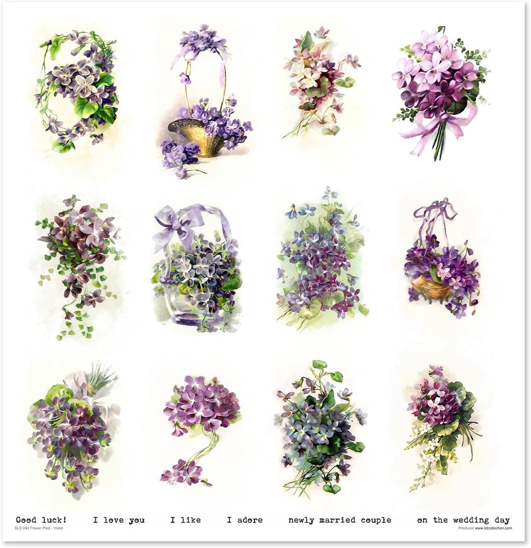 ITD Collection - Scrapbook Papier - Scrapbooking Set - Motivpapier zum Basteln - Dekorpapier 12x12 i