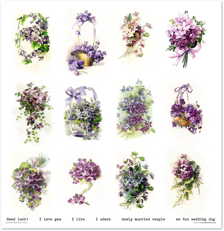 ITD Collection - Scrapbook Papier - Scrapbooking Set - Motivpapier zum Basteln - Dekorpapier 12x12 i