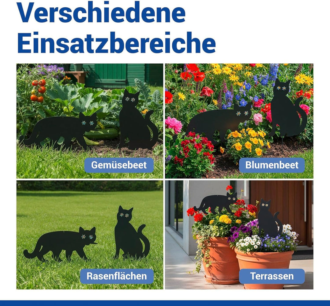 WENKO Vogelschreck Katzen, 2er Set