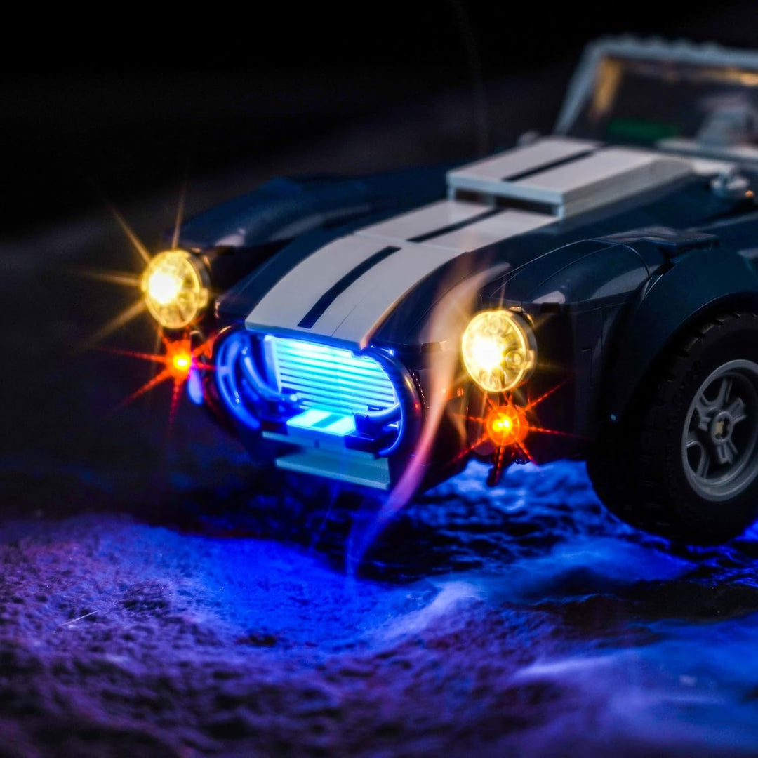 Fernbedienung Licht-Kit Kompatibel mit Lego Shelby Cobra 427 S/C 10357 (Kein Modell), Led Beleuchtun