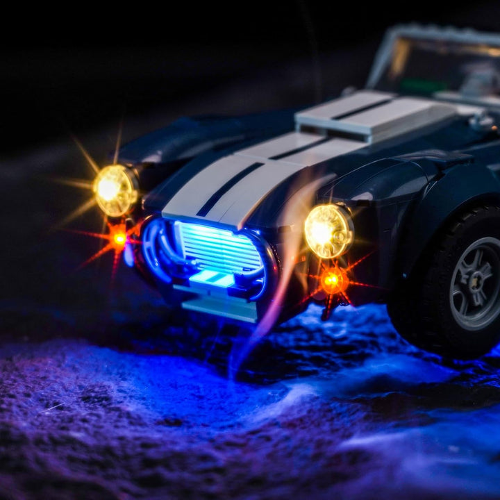 Fernbedienung Licht-Kit Kompatibel mit Lego Shelby Cobra 427 S/C 10357 (Kein Modell), Led Beleuchtun