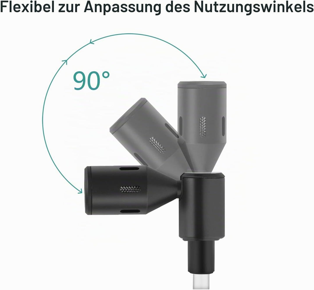 Andoer Mini Plug-in Smartphone Mikrofon Handy Mic Niere Tonabnehmer Typ-C Stecker 90° Winkel einstel