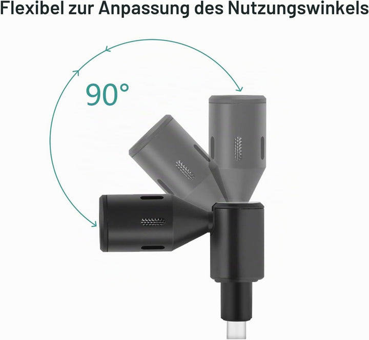 Andoer Mini Plug-in Smartphone Mikrofon Handy Mic Niere Tonabnehmer Typ-C Stecker 90° Winkel einstel
