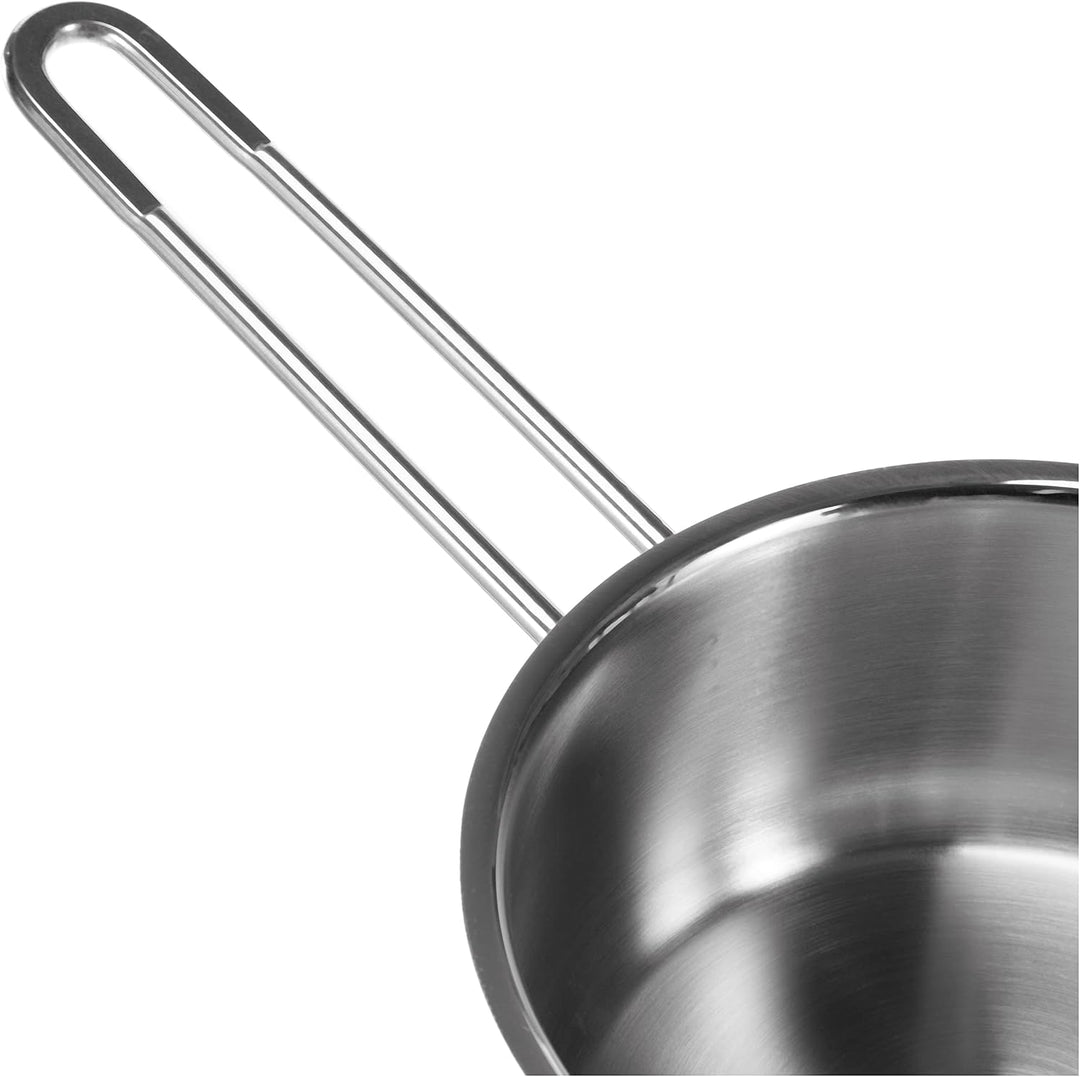 Tognana vanitosa Bratentopf 16 cm mit 1 Griff, Edelstahl, Silber