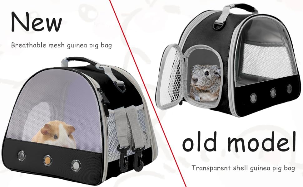 Meerschweinchen Träger Rucksack, klare Blase Fenster Rucksack für Meerschweinchen, Hase Ratte Vogel