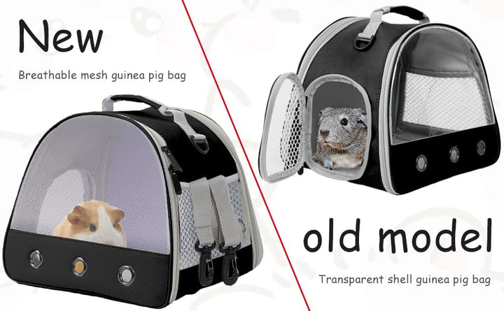 Meerschweinchen Träger Rucksack, klare Blase Fenster Rucksack für Meerschweinchen, Hase Ratte Vogel