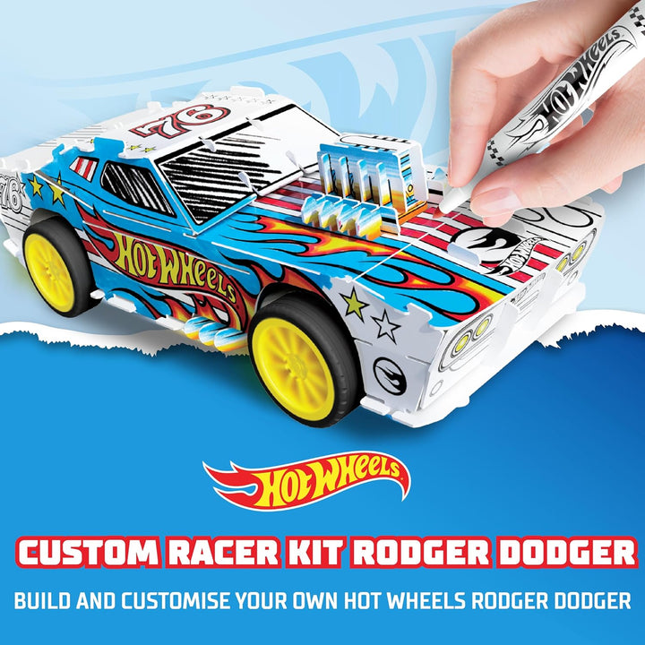 Hot Wheels by Bladez Toyz Auto-Kunst-Set zum Selbermachen für Kinder von 6–12 Jahren mit Markern, Ho