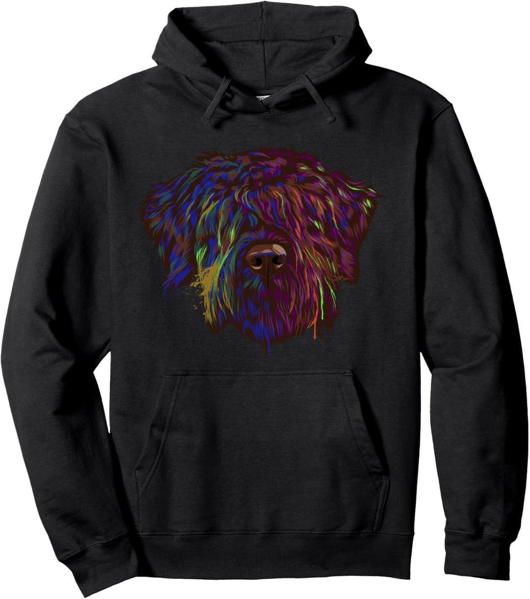 Splash Hund Bouvier des Flandres Pullover Hoodie