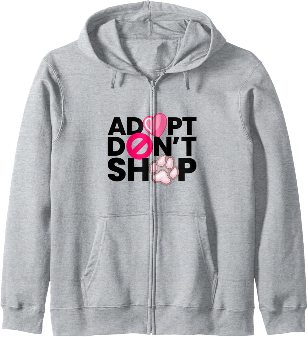 Veganer Spruch Geschenk Adopt Dont Shop Statement Vegetarier Kapuzenjacke