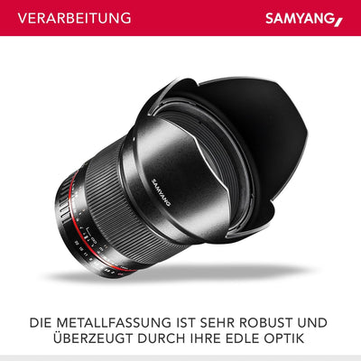 Samyang 16mm F2.0 Objektiv für Anschluss Pentax K Pentax K Single, Pentax K Single