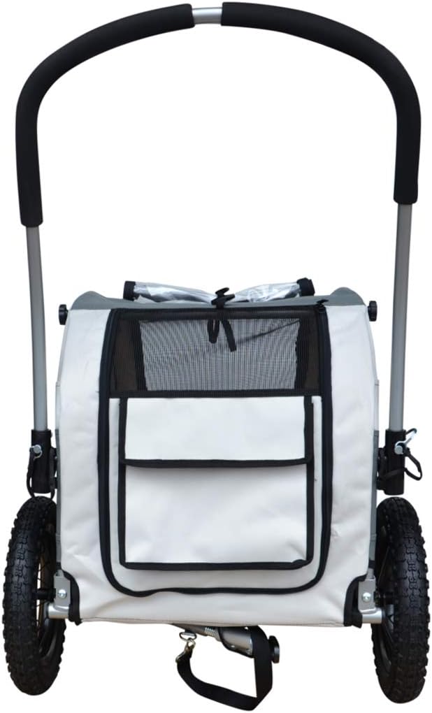PAPILIOSHOP KUMA Anhänger Fahrradwagen Kinderwagen Transport Hund Tiere (rot), Rot