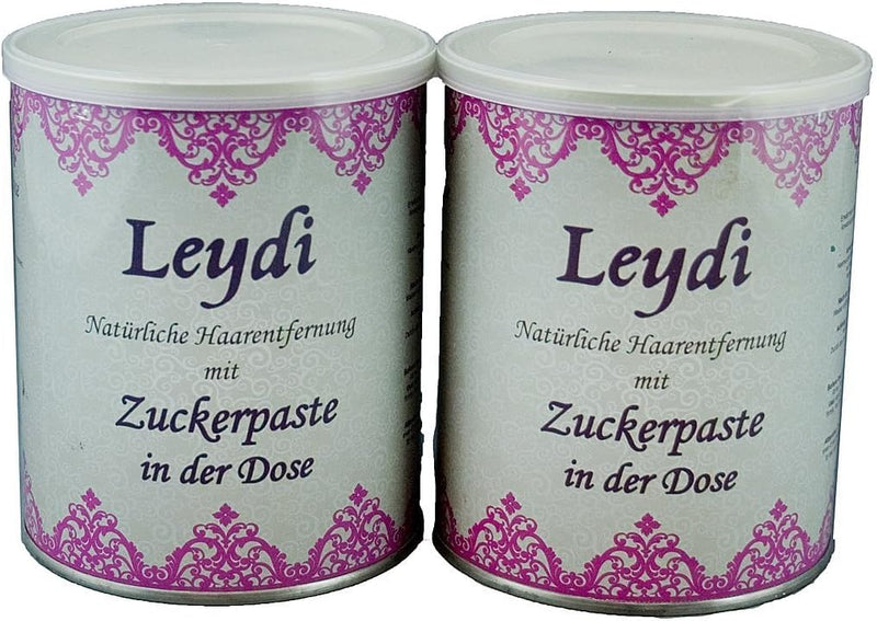 2x 1000g Leydi Zuckerpaste in der Dose - Nachfüllset für Sugaring und Haarentfernung zu Hause